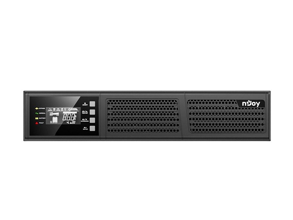 UPS 2000VA/1800W Njoy Runa 2K, display LCD, dubla conversie, 4x IEC C13, UPCMROP920HRNDB01B