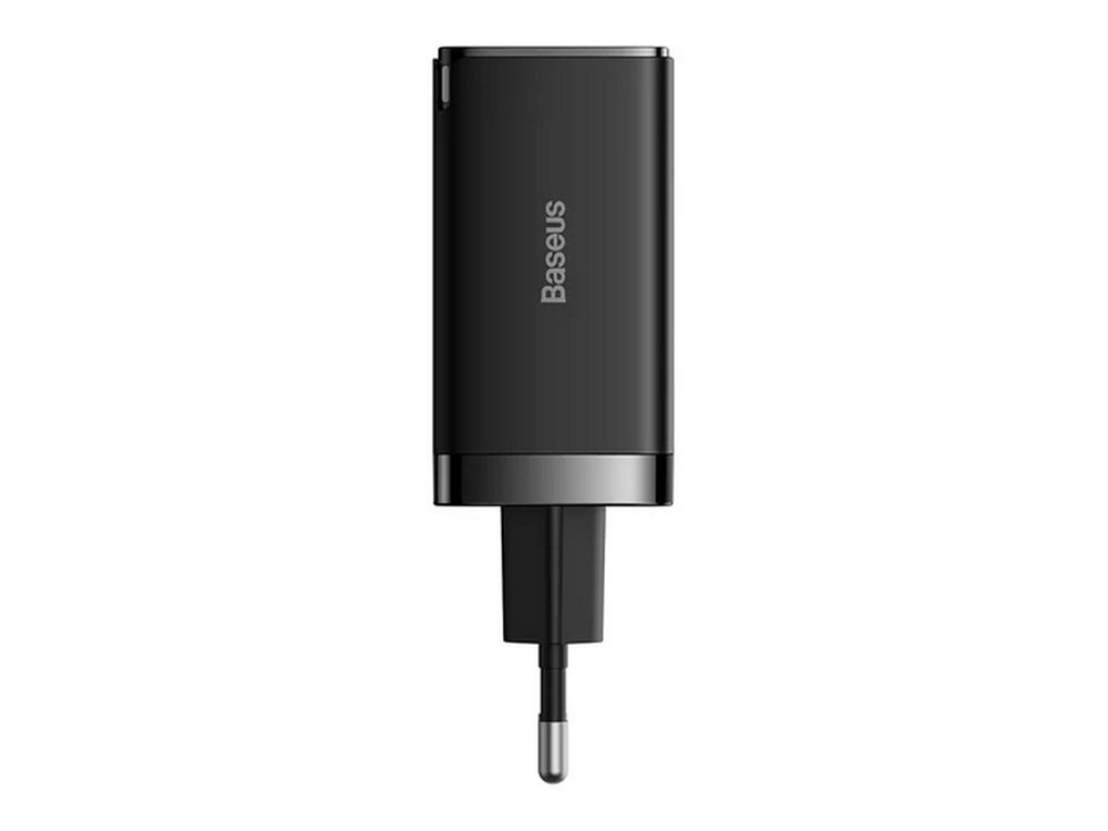 Incarcator de perete Baseus CCGP120201, cu 3 porturi, 65W, protectii multiple, plastic, negru