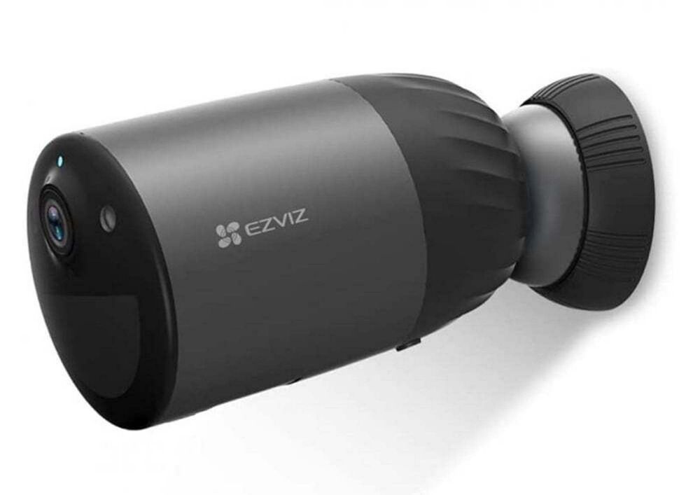 Camera supraveghere exterior cu baterie Ezviz BC1C, 4K, Iluminare duala, Wi-Fi 6, audio, slot microSD, IP65, CS-BC1c (4K)