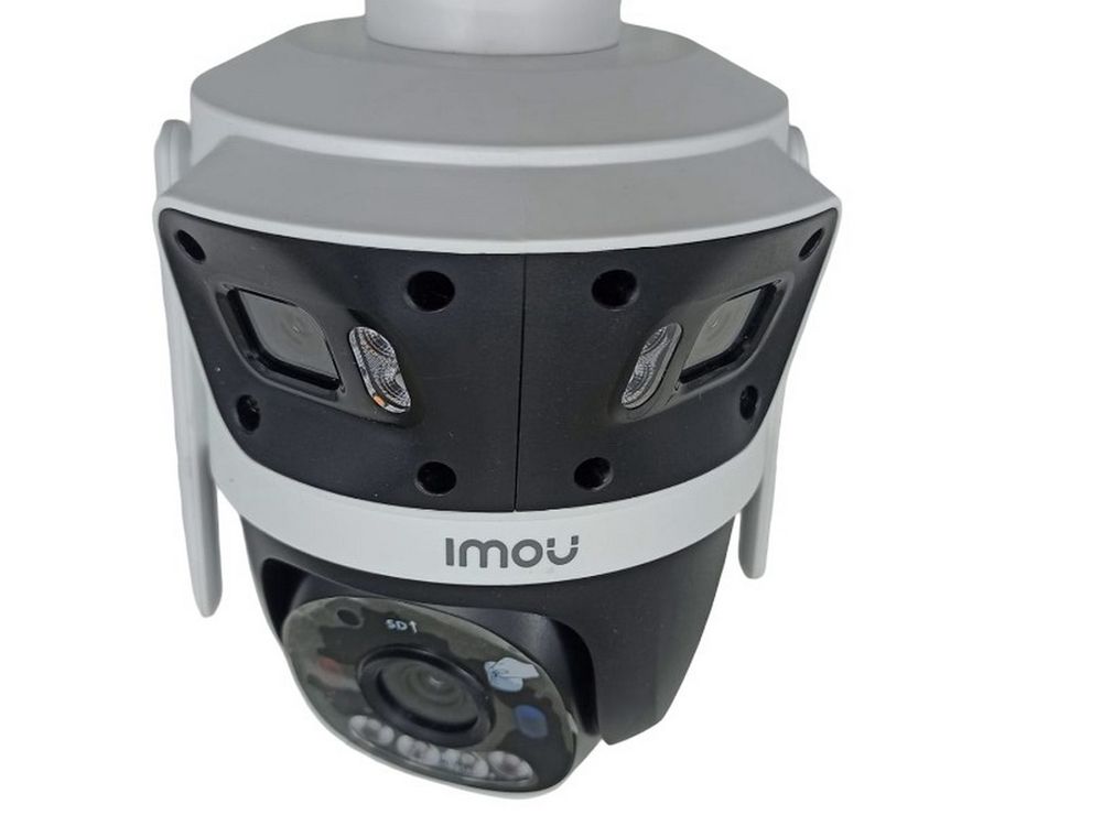 [RESIGILAT] Camera supraveghere Cruiser Triple Imou IPC-S7UP-11M0WED-R1, 3+3+5MP, 3.6- 6mm, Wi-Fi, iluminare duala, 8x zoom digital, rotire si inclinare din aplicatie, audio bidirectional, 2x sloturi card microSD 
