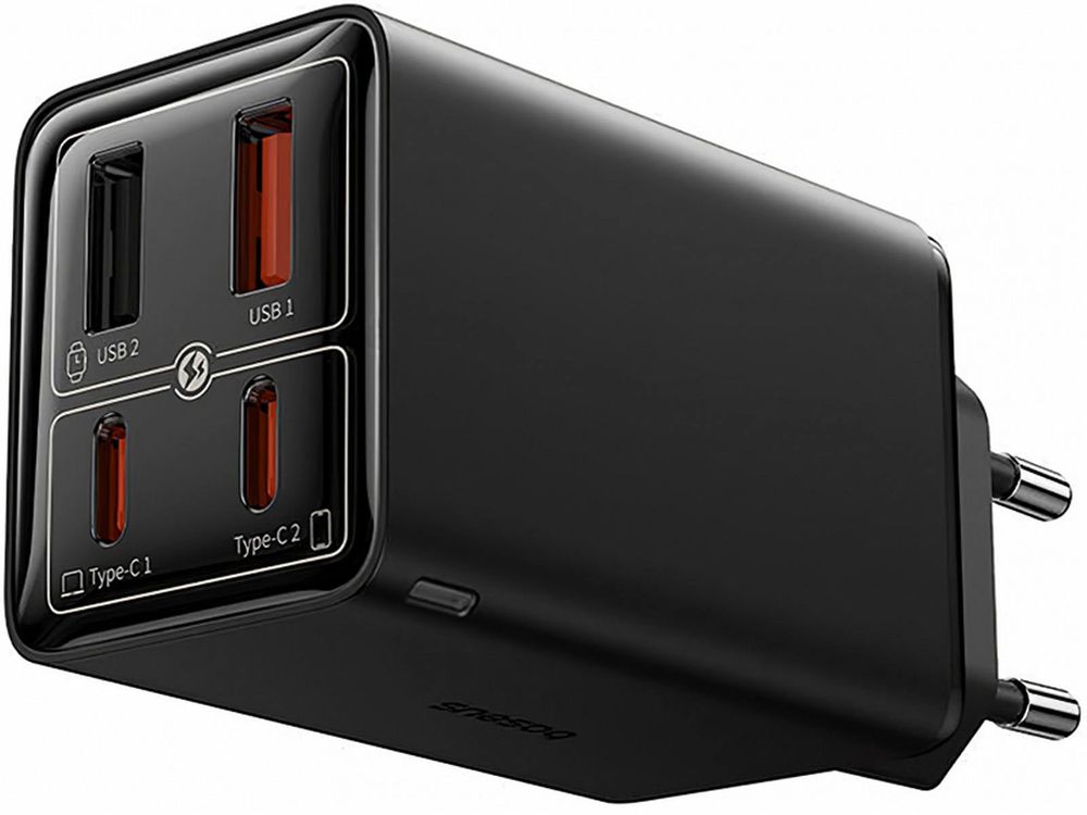 Incarcator Baseus GaN6 Pro, 100W, 2x USB-C, 2x USB-A, PD3.0/QC3.0/AFC, P10162705112-00