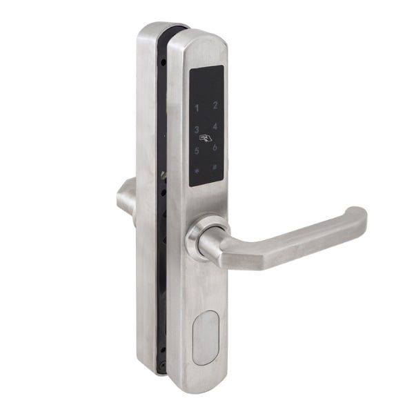 Incuietoare completa cu clanta, maner si Control Acces prin PIN, Card sau Wi-Fi Tuya, Pentru Exterior, IP55, A11-WF