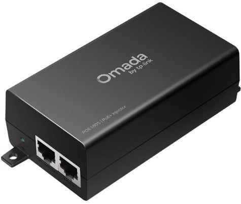 Injector PoE+ retea TP-Link Omada TL-POE160S V4, 2xGigabit, IEEE 802.3af/at, 44-57 V DC, putere 30 W