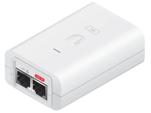 Injector PoE, 2 porturi, 24V, 24W, alb, Ubiquiti POE-24-24W-G-WH