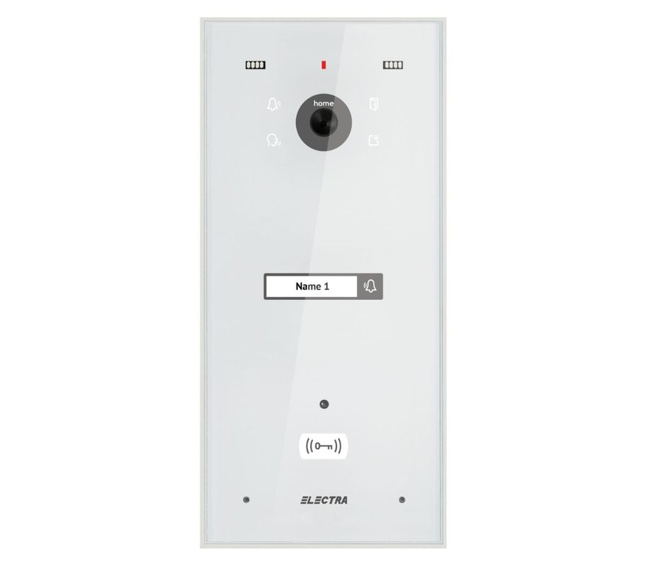 [RESIGILAT] Post exterior videointerfon, 1 familie, alb, montaj ingropat, Electra VPH.01F03.ELWTL-R