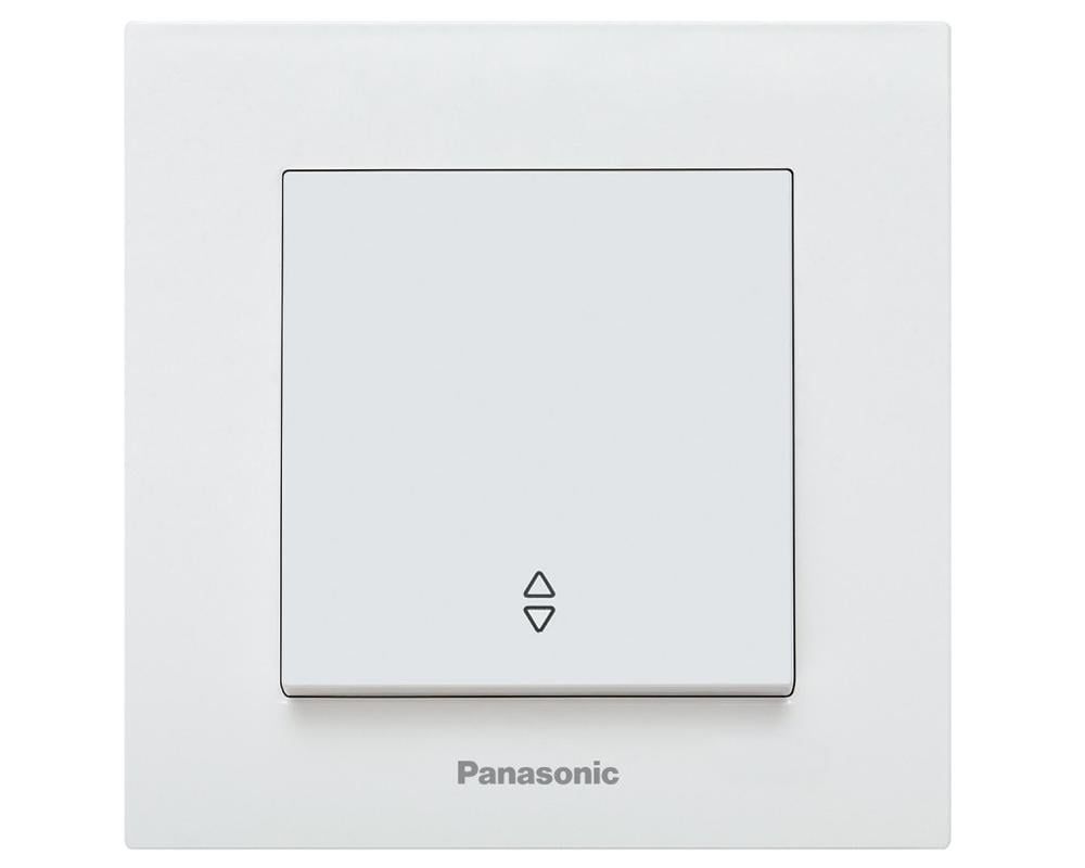 Intrerupator alb cap scara, cu montaj incastrat, IP 20, Karre Plus Panasonic P-KPSC