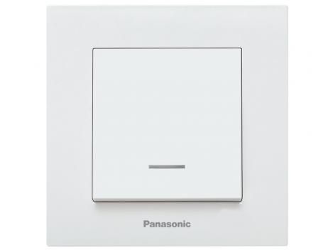 Intrerupator cu LED normal/deschis cu montaj incastrat, IP 20, Karre Plus Panasonic P-KP1L