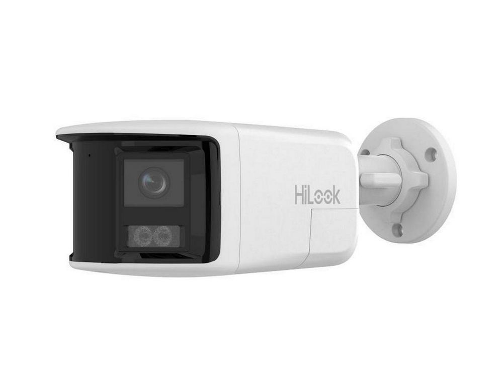 Camera supraveghere IP Hikvision HiLook IPC-B480HAD-LUF/SL, 8MP, Smart Hybrid Light, slot microSD, audio bidirectional, alarma stroboscopica, PoE, IP67