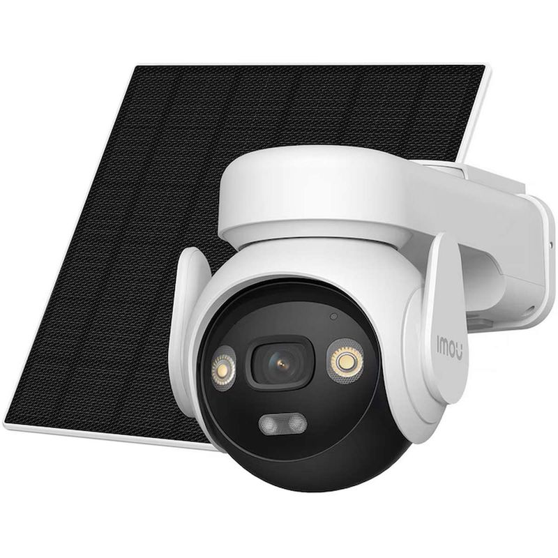 Camera supraveghere Imou cu panou solar, AOV PT, 5MP QHD, 4G + Wi-Fi, baterie 10000mAh, pan/tilt, IR 25m, audio, auto tracking, microSD 512GB, IP66, IPC-B7ED-5M1TEA-EU/FSP14