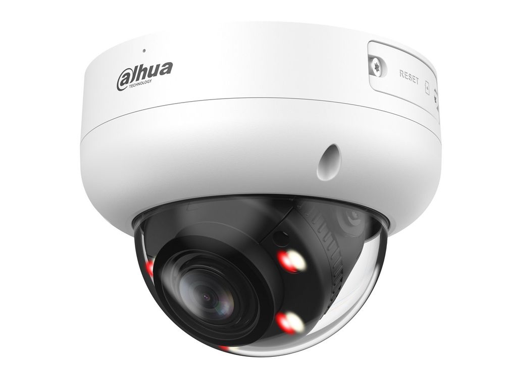 Camera supraveghere IP Dahua, Smart Dual Light, 8 MP 4K, varifocala 2.7–13.5 mm, IR 50 m, AI, microfon, PoE, slot microSD, IP67, IK10, IPC-HDBW3849R-ZAS-IL-27135