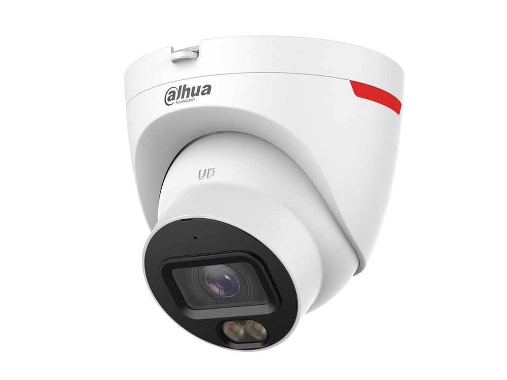Camera supraveghere dome IP Dahua IPC-HDW2649T-S-LED-0280B-PRO, 6MP, 2.8mm, LED alb 30m, microfon, slot card SD, PoE, IP67