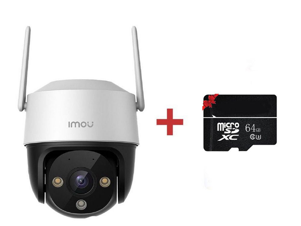 Kit Camera Imou Cruiser SE, Wireless, Full HD, lentila 3.6 mm si card microSD cadou, IPC-S21FP+MICROSD64