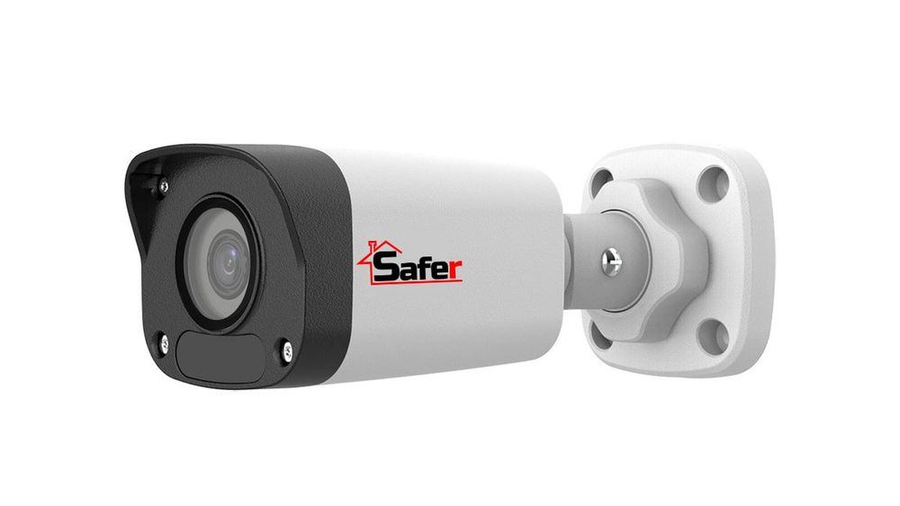Camera supraveghere IP Safer, 5MP, lentila 2.8 mm, IR 30m, bullet, compresie Ultra 265, IP67, PoE, DWDR, SAF-IPCBP5MP30F28-A(U)
