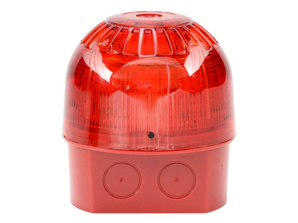 Sirena conventionala incendiu cu flash Inim IS0020RE, 94-106dB, 32 tonuri, culoare rosie, IP65, EN-54-3