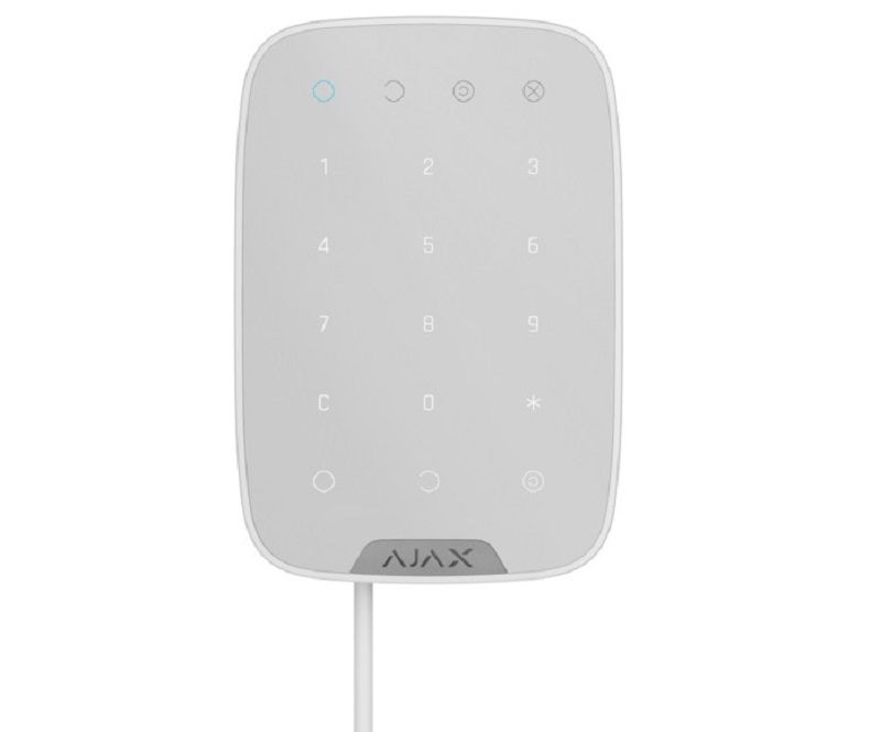 Tastatura Fibra, cablata, alb, Ajax KeyPadFibra(W)