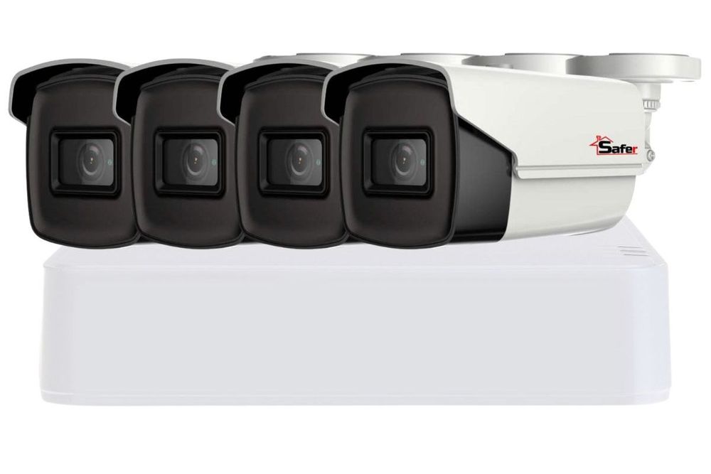 Kit de supraveghere pentru exterior, 4 camere 5 MP, IR 40m, DVR 4 canale, KIT5MP4028