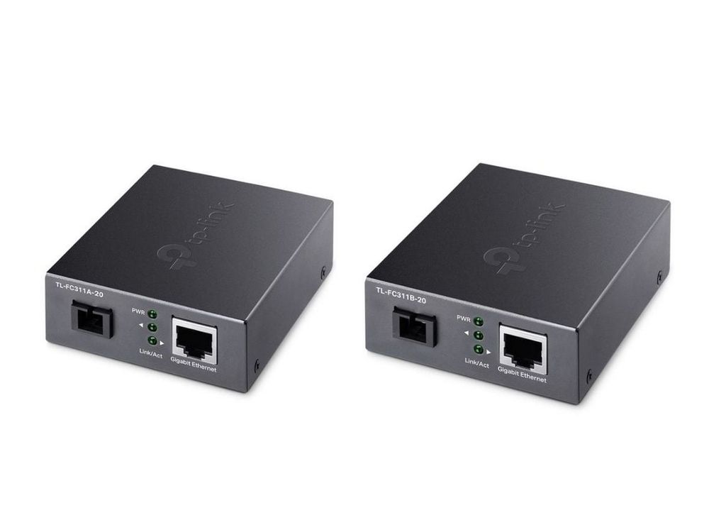 Set media convertoare WDM, Auto-MDI/MDIX, 1x LAN Gigabit, Tp-Link KIT-FC311-20