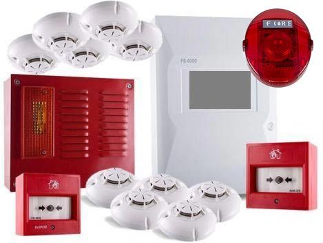 Kit sistem de detectie incendiu adresabil 10 senzori