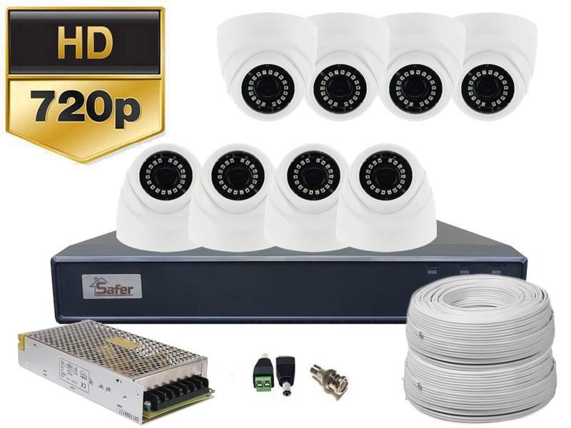 Kit sistem de supraveghere 8 camere interior