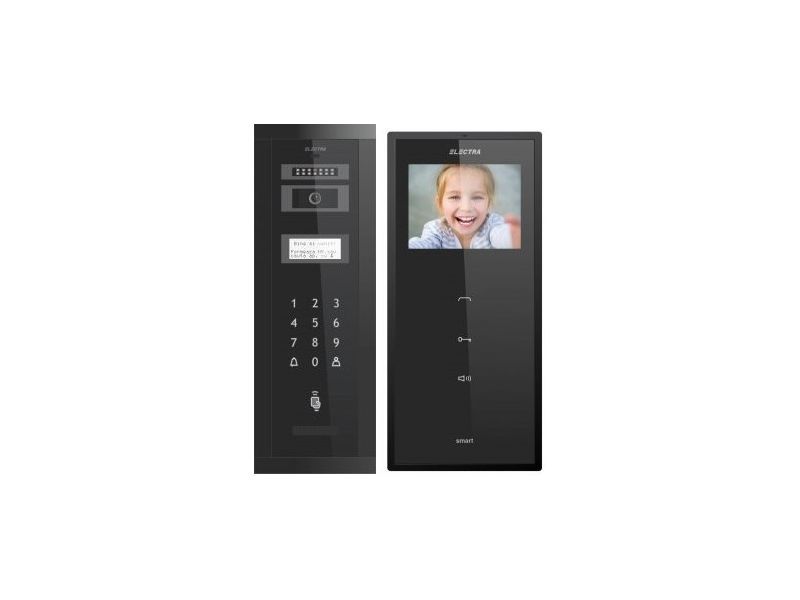 Kit sistem videointerfon 12 apartamente Electra complet