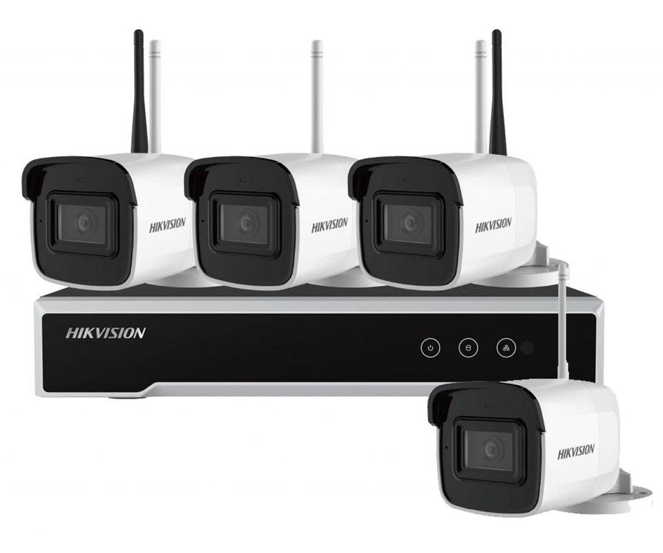 Kit supraveghere wireless 4 Mp, Hard inclus 1TB, exterior, IR 30 metri, Hikvision