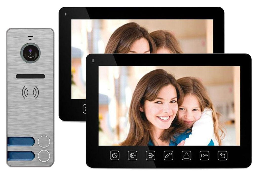 Set videointerfon 2 familii, 7 inch, color, SAFER, VI-2F-SAF-7N