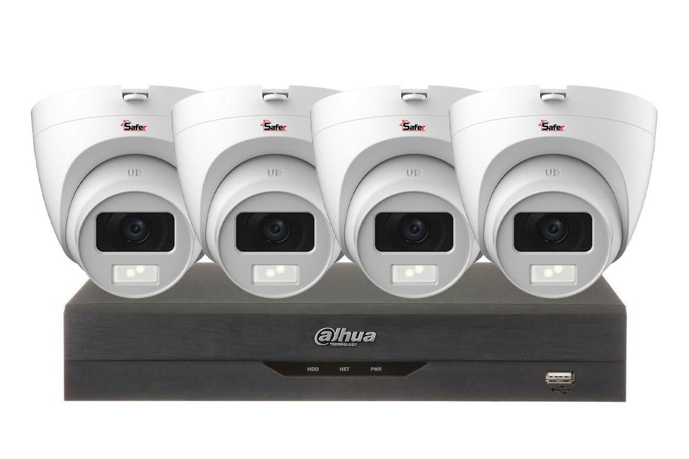 Sistem de supraveghere 4 camere dome de 5MP, IR 20m, KIT4INT5MPX