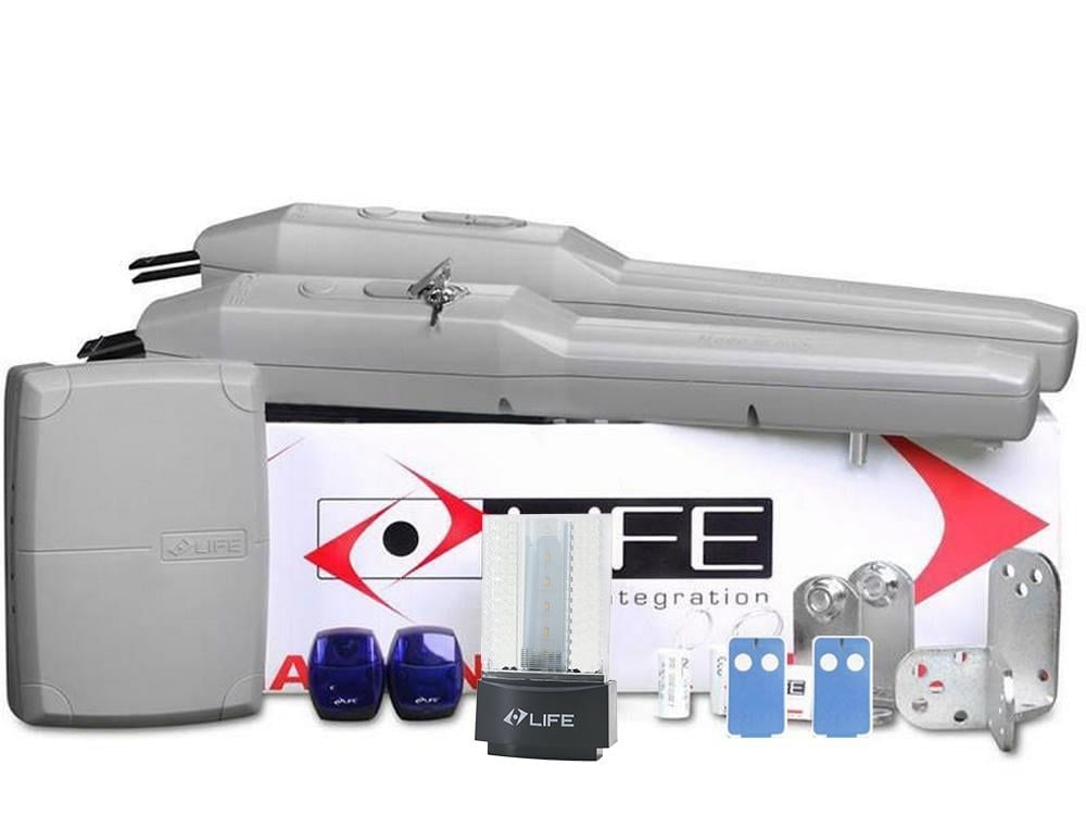 Kit automatizare poarta batanta 2x3 metri Life, OPTIMO3 UNI