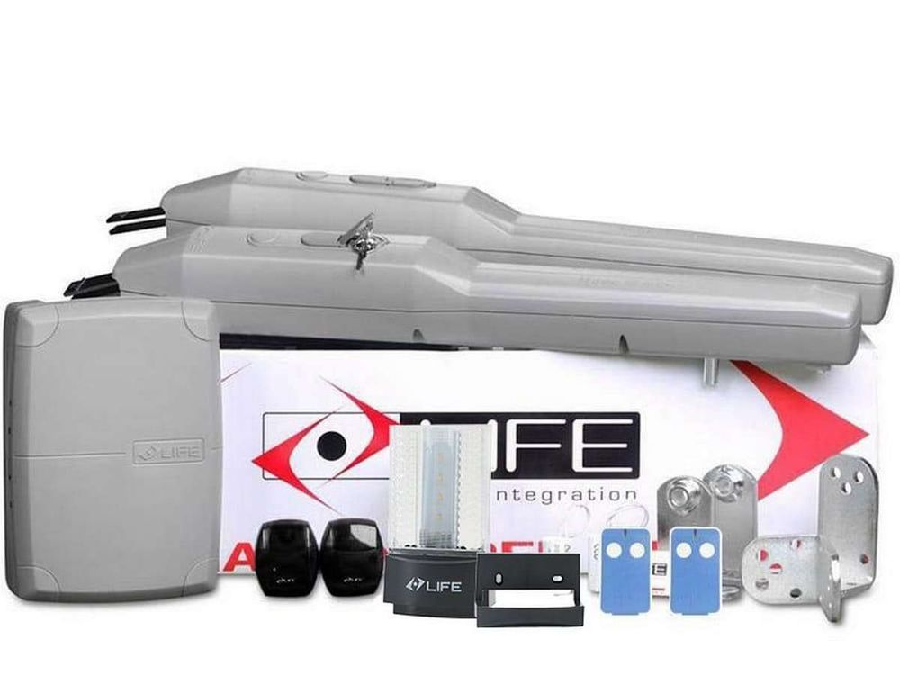 Kit automatizare poarta batanta 2x 5 metri, 2x 700 kg, 24V, Life OPTIMO5 24V