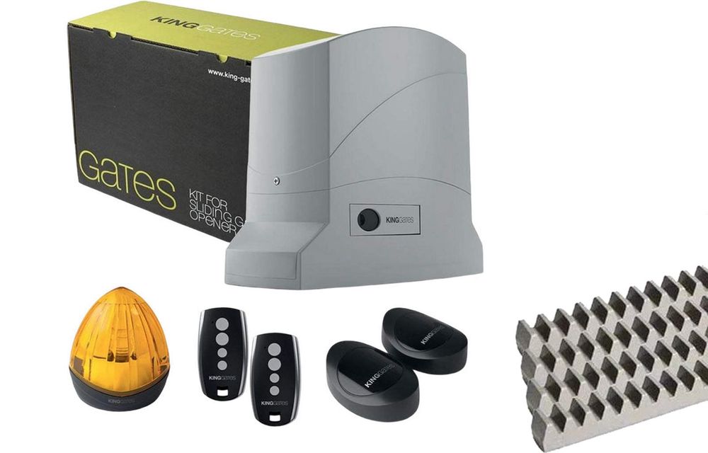 Kit automatizare poarta culisanta 600 kg, uz intens + 4 metri cremaliera de metal DYKIT24/600+4CM