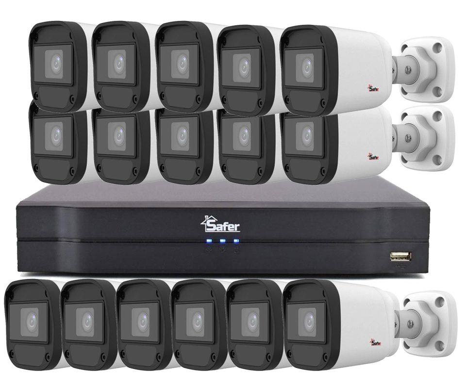 Kit de supraveghere video, 16 camere 5 MP, IR 20 m, DVR 16 canale, Safer, KITSAF16X-5MP2028U