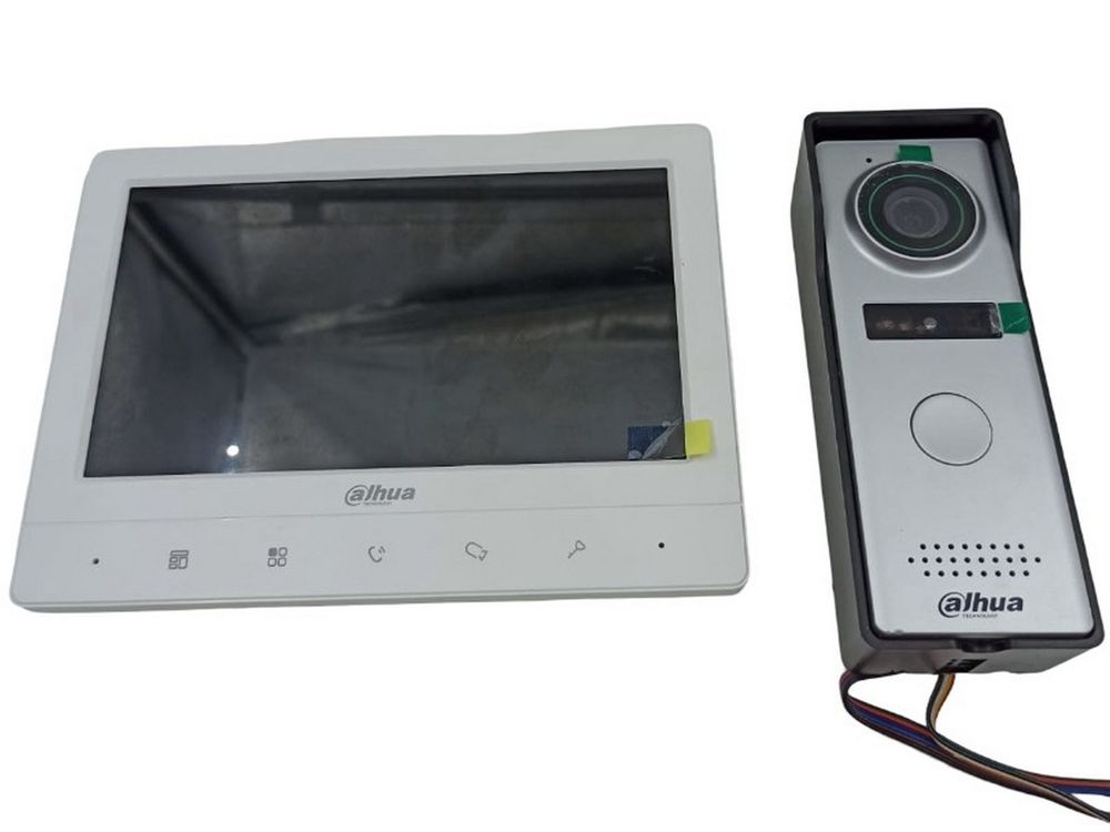 [RESIGILAT]  Kit videointerfon Dahua KTA02, monitor 7 inch TFT, camera 1.3MP, comunicare bidirectionala, analog, montaj aparent, IP66