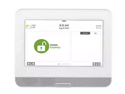 Centrala alarma wireless, Qolsys IQ-HUB-1, Wi-Fi, Bluetooth, ecran 7 inch touchscreen, 128 zone, 4 partitii, microfon