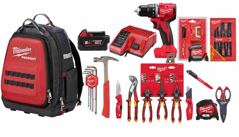 Rucsac echipat cu scule si unelte milwaukee la super pret, RUCSAC-PROMO