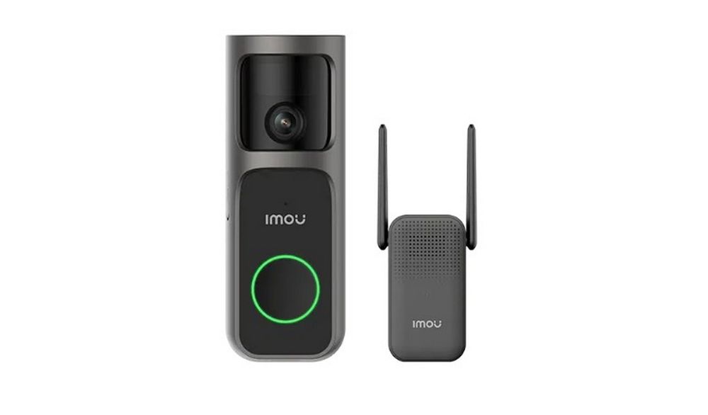 Sonerie video wireless Imou Doorbell 2S Kit, Wi-Fi 2.4GHz, 3MP, Audio bidirectional, detectie AI, iluminare nocturna, baterie reincarcabila, slot microSD, DB-2SP-3T0W/DS3