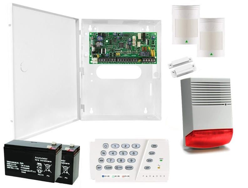 Sistem de alarma Paradox 3 zone cu sirena de exterior KIT SP4000 EXT