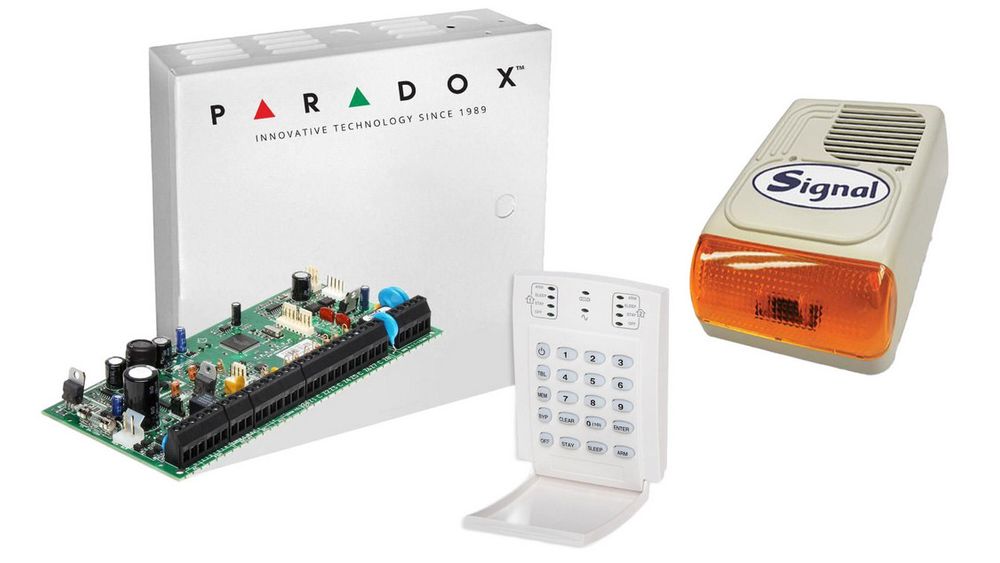 Sistem efractie Paradox SP6000,tastatura,sirena exterior, KIT SP6000_K10-PS128LED