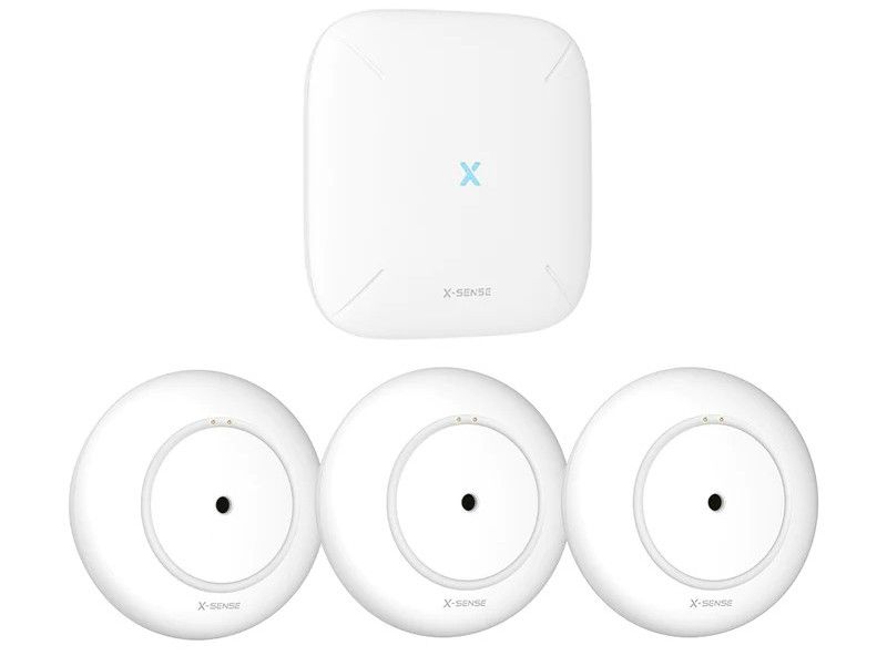 Kit wireless X-Sense SWS54 pentru detectarea scurgerii apei, control din aplicatie, monitorizare 24/7, IP66