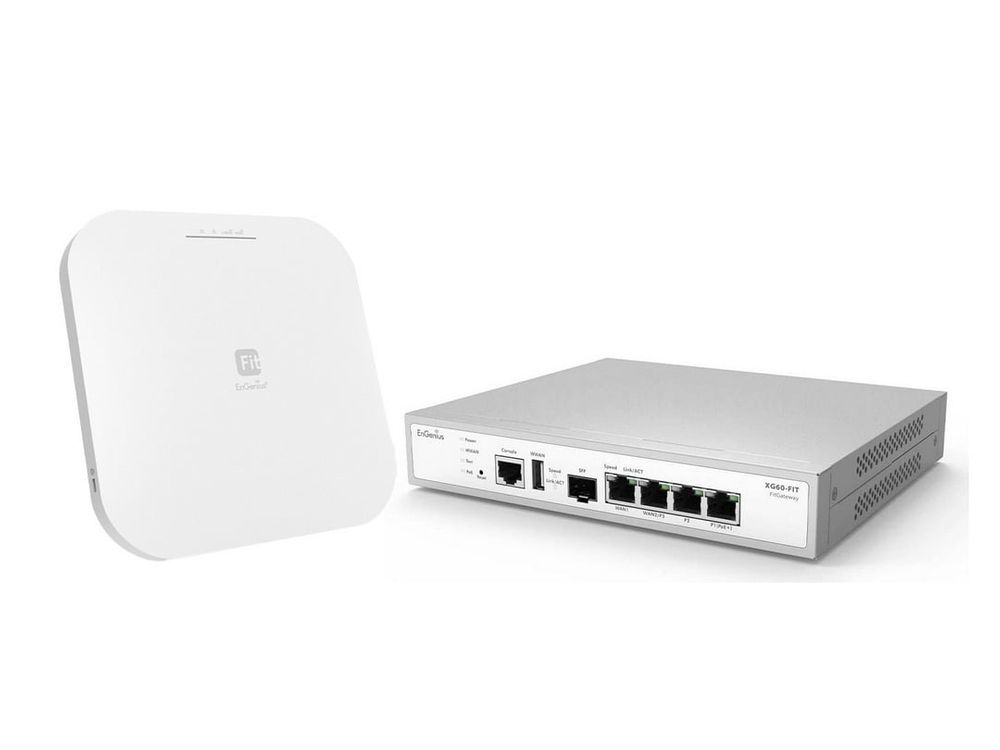 Kit gateway Gigabit + Access point Wi-Fi 6, Engenius KitFITSecurity
