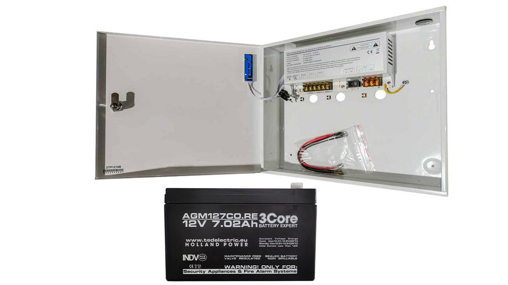 Sursa de alimentare 12V 10A cu acumulator, KITSURSA-ZTP1210B-ACC7AH