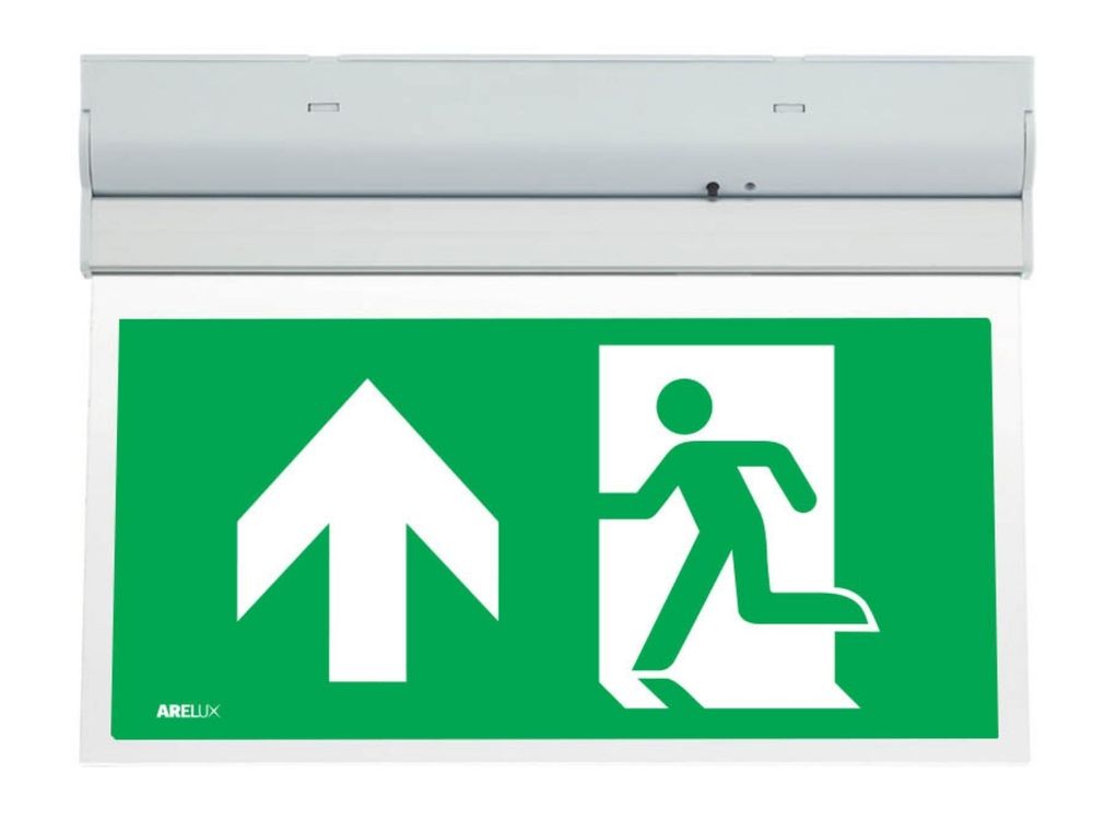 Lampa emergenta EXIT Arelux XWAY 10, 2W, LED SMD, autonomie 3h, permanent, 220-240V, IP20, sageata in sus, WY10M AUN