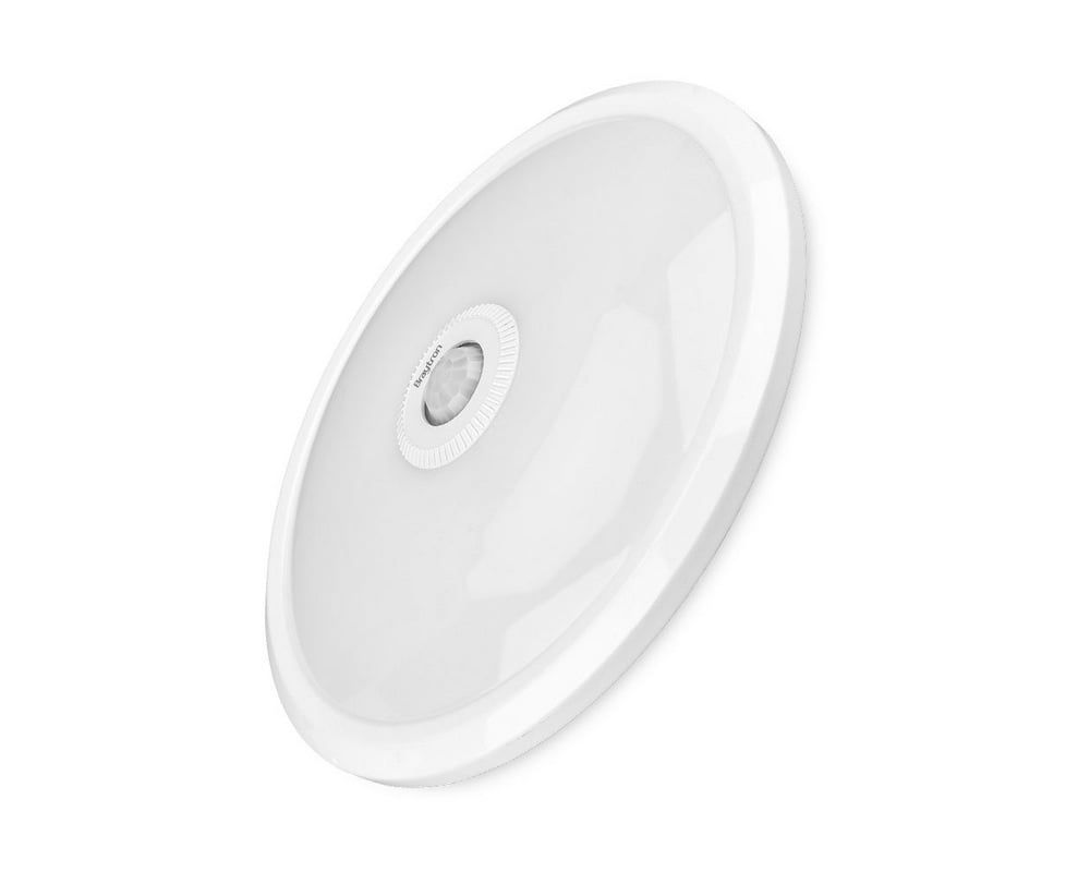 Lampa LED de tip plafoniera 15W cu senzor de miscare PIR, intensitate luminoasa 1460lm, IP20, alb, Braytron BR-BC15-00330