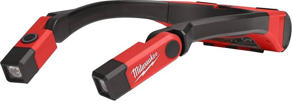 Lanterna LED pentru gat Milwaukee, model L4NL400-301, 400 lumeni, acumulator 4V, incarcare prin cablu USB, 4933479898
