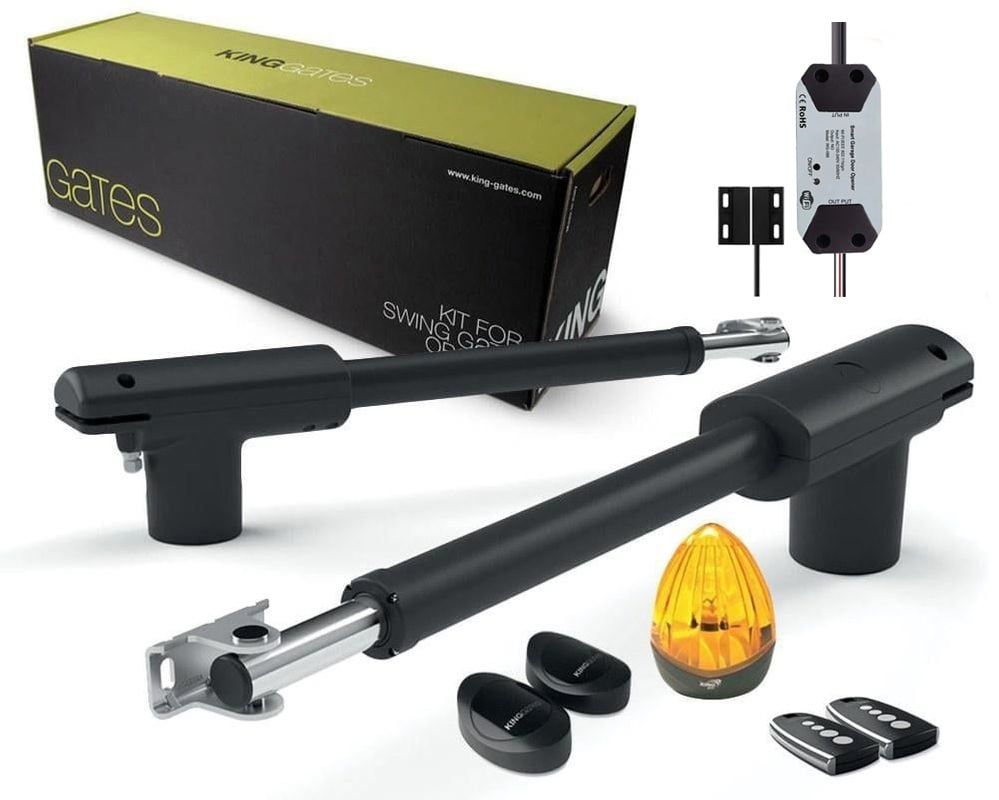 Kit automatizare poarta batanta 2 x 4.5 metri, KING GATES, LINEARK50024WIFI, releu wireless deschidere automatizare din telefon