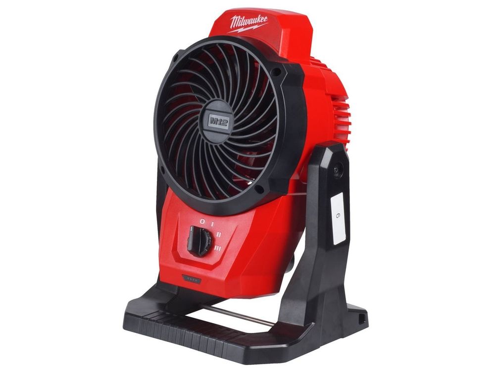 Ventilator Milwaukee M12 AF-0, 3 viteze, 22.53km/h, suport agatare, autonomie 3h, 4933478228