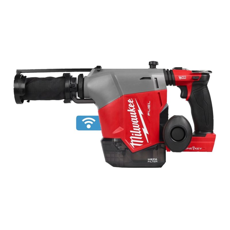 Ciocan rotopercutor SDS-Plus Milwaukee M18 FHAFOH16-0, 2.3 J, 4740 bpm, Extractor praf HEPA, AVS, ONE-KEY, 4933493531