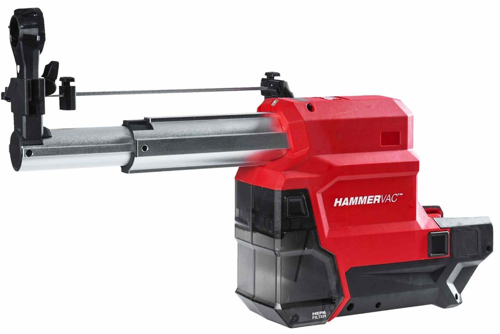 Extractor praf pentru ciocan rotopercutor SDS-Plus 32mm Milwaukee M18 FUEL, AUTOPULSE, HEPA 99.97%, duze 16-32mm, 4933478509
