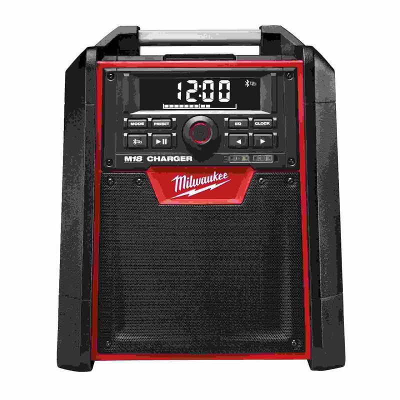Radio incarcator santier Milwaukee M18 RC-0, 4933446639, Bluetooth 30m, AM/FM, 40W, USB 2.1A, alimentare 230V/18V