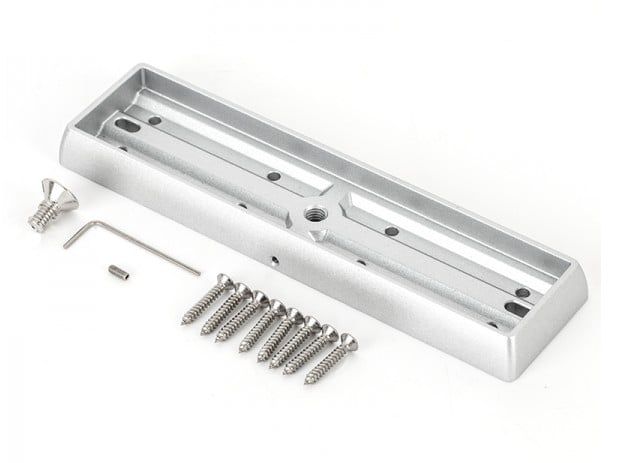 Suport fixare contraplaca electromagnet pe usa, aluminiu anodizat, 191x50x17mm, MBK-280I-N