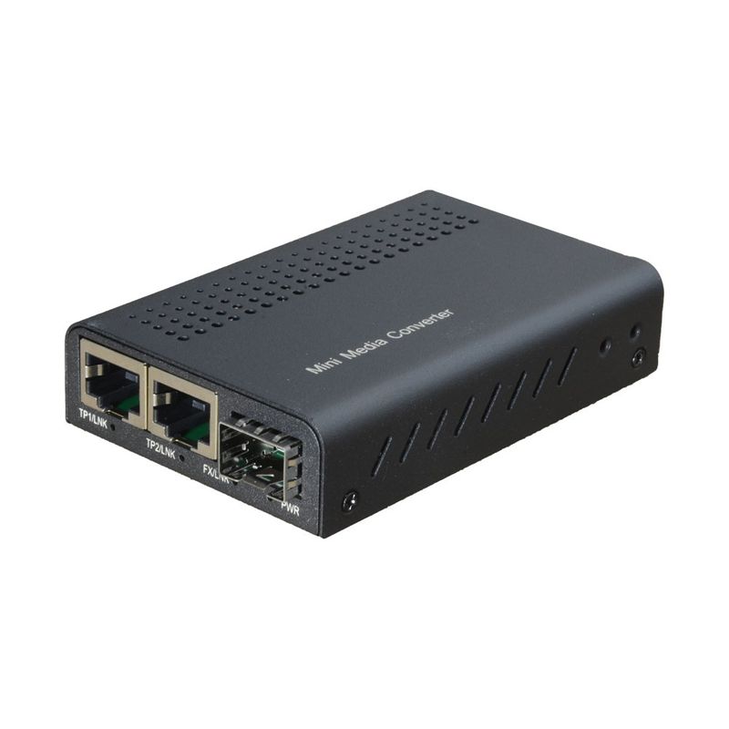 Media convertor, Gigabit, 2x RJ45, SFP, MC2GE-SFP